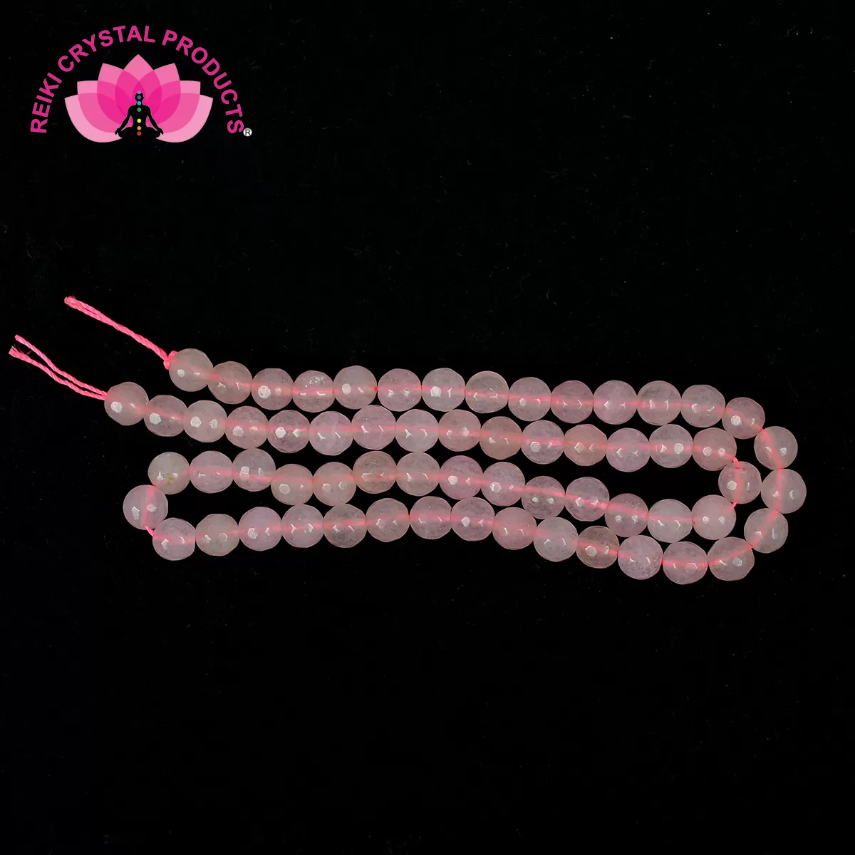 Rose Quartz Loose Beads Diamond Cut 6 mm Stone Beads for Jewellery Making Bracelet Beads Mala Beads Crystal Beads for Jewellery Making Necklace/Bracelet/Mala, 3 image