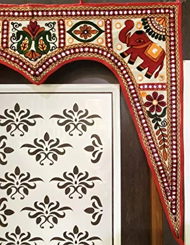 Cotton Traditional Bandarwal For Door (37 inch Multicolour), 3 image