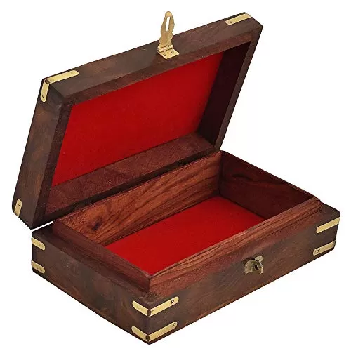 Wooden Designer Handcarved Jewellery Box Jewel Storage Organizer Great Gift Ideas, 2 image