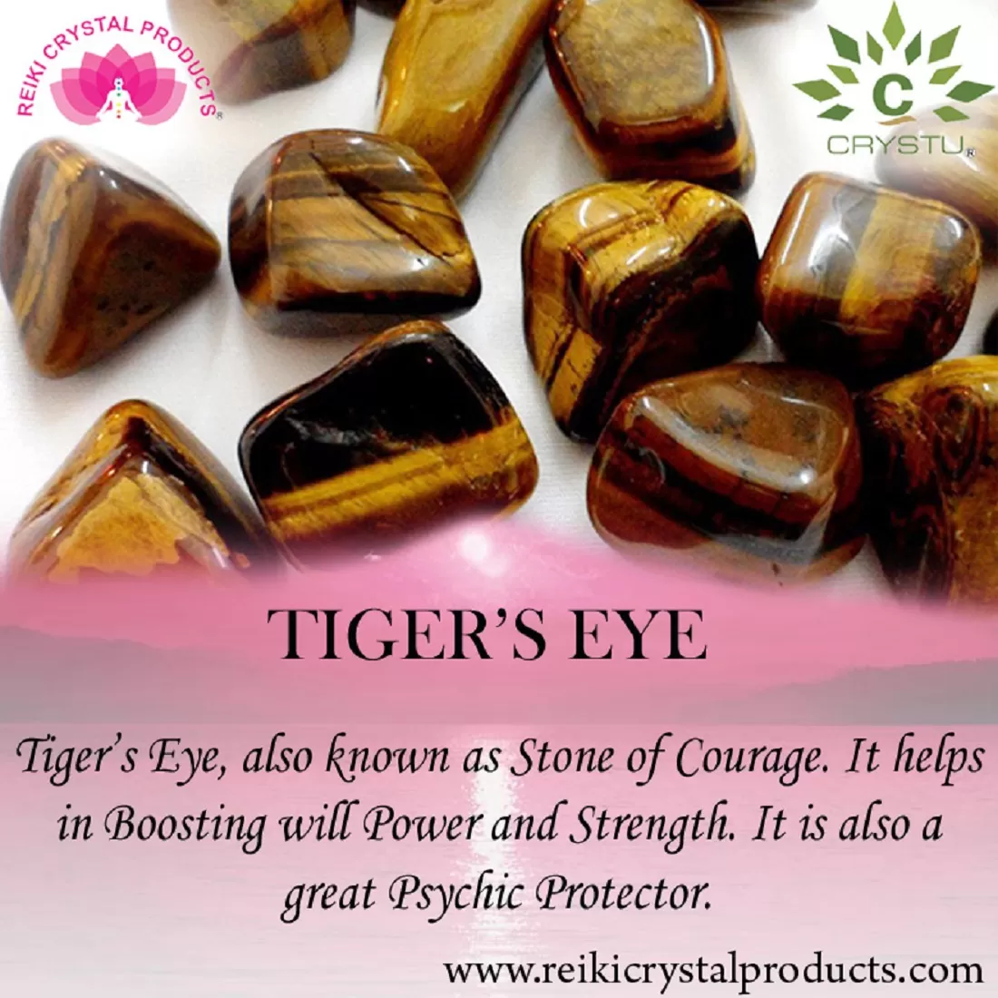Tiger-Eye Earrings Natural Chip Beads Earrings for Women, Girls Golden & Brown, 3 image