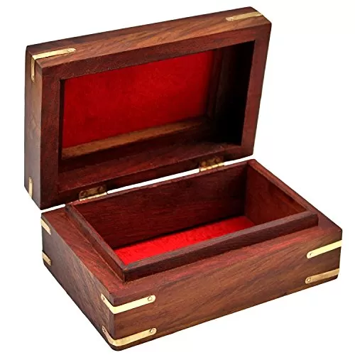 Handmade Wooden Jewellery Box for Women Jewel Organizer Elephant Decor (Gift for Raksha Bandhan), 3 image