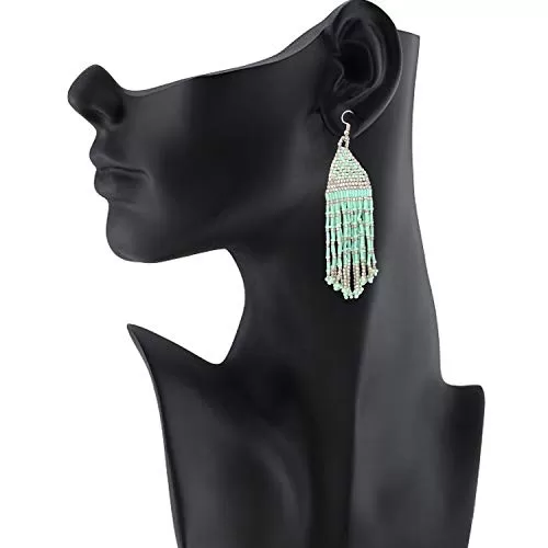 Designer Light Weight Stylish Beads Earrings for Women and Girls, 2 image