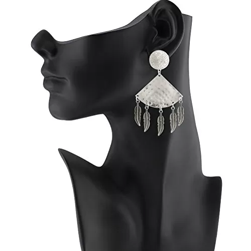 Stylish Silver Oxidized Earrings for WOmen, 2 image