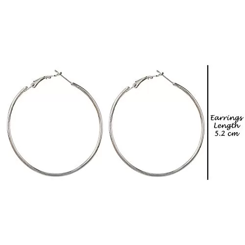 Stylish Light Weight Bali Silver Earrings for Women, 3 image