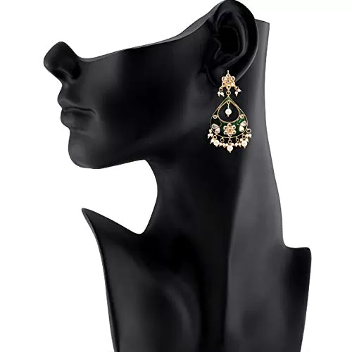 Stylish High Quality Traditional Kundan Earrings for Women, 3 image