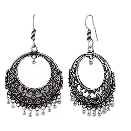 Stylish High Quality Silver Earrings For Women and Girls, 2 image