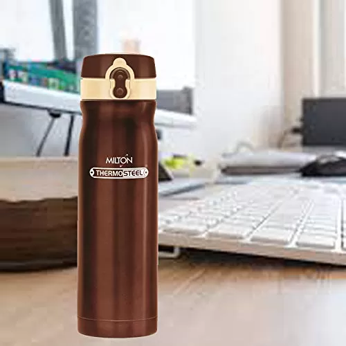 Grace 350 Stainless Steel Water Bottle 350ml/73mm Brown, 3 image