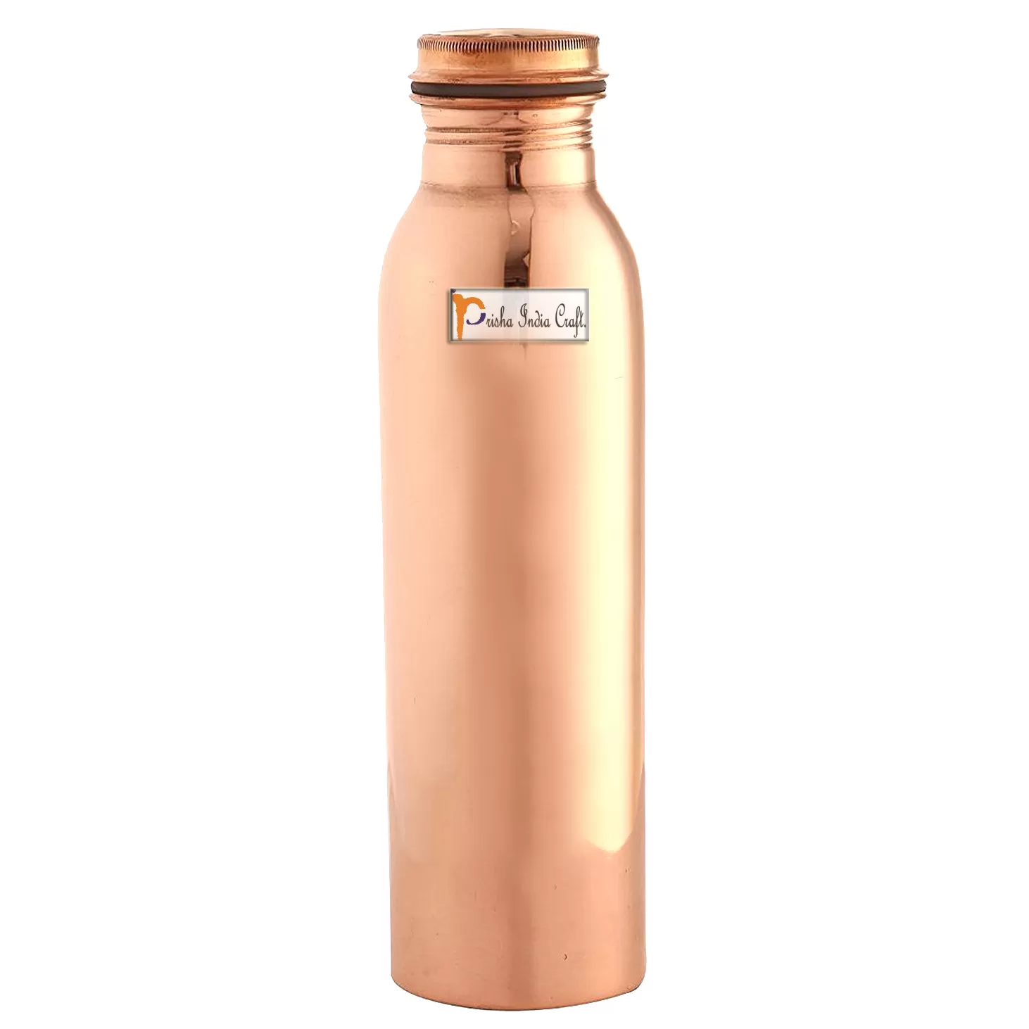 900 ML / 30 oz Set of 2 - Traveller's Pure Copper Water Bottle for Ayurvedic Health Benefits - Bottle | Joint Free, Leak Proof, 2 image