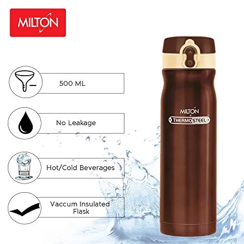 Thermos Stainless Steel Water Bottle Grace 500 Brown, 2 image