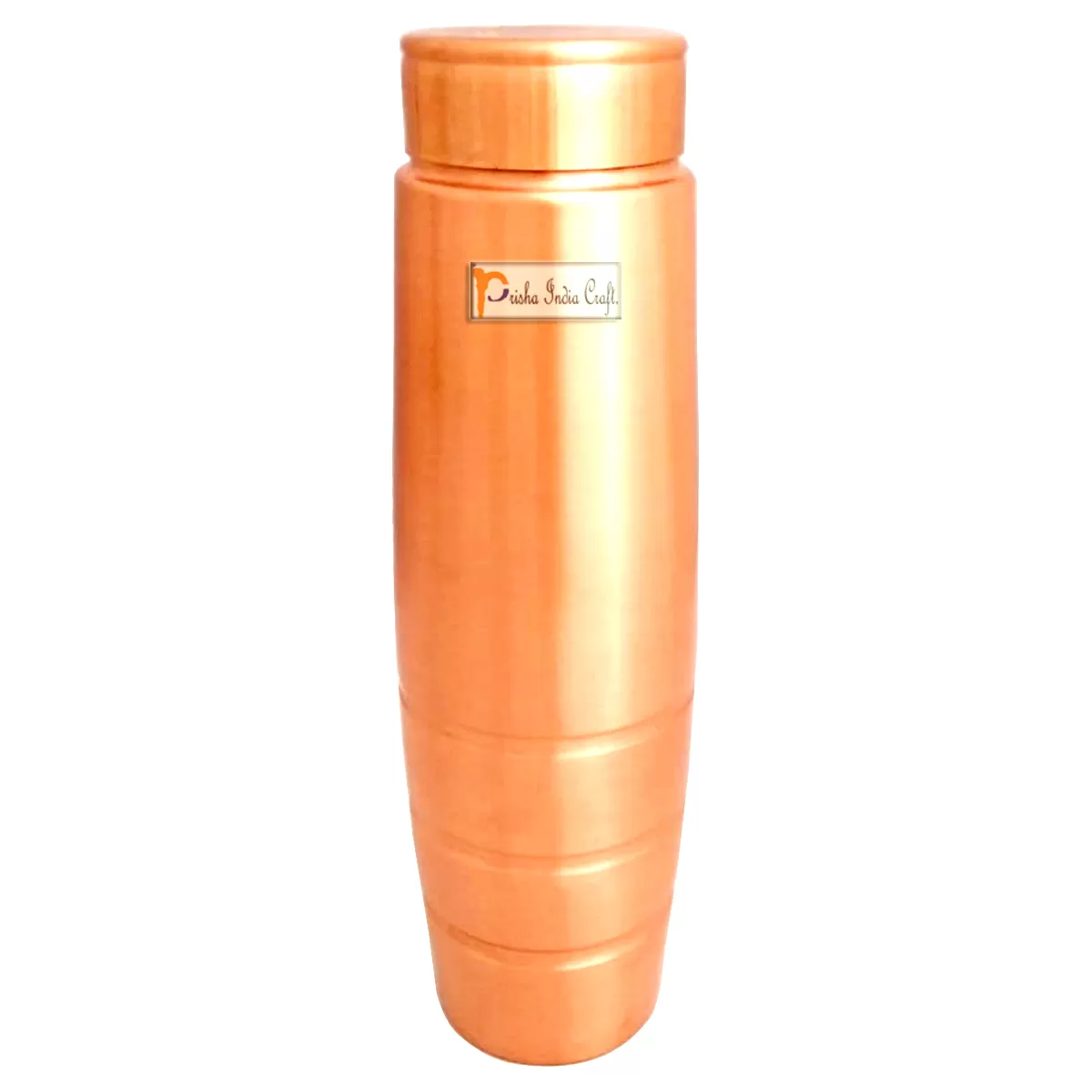 New Design Stylish Copper Bottle with Grip, Storage & Travelling Purpose, Yoga Ayurveda Healing, 1000 ML, 3 image