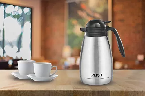 MILTON Thermosteel Carafe Flask Tea/ Coffee Pot Tea/ Coffee Pot 1000 ml Silver, 2 image
