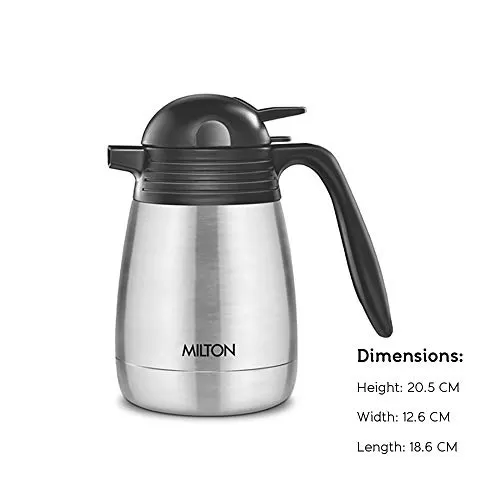MILTON Thermosteel Carafe Flask Tea/ Coffee Pot Tea/ Coffee Pot 1000 ml Silver, 6 image