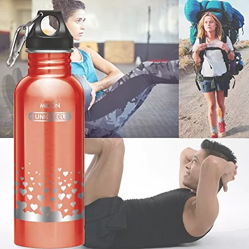 MILTON Alive Stainless 750 Stainless Steel Bottle 750ml Red, 4 image