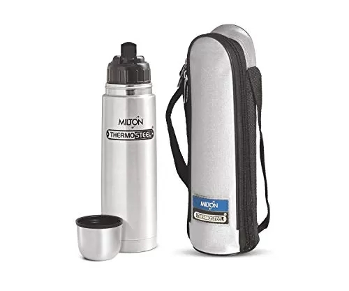 MILTON Thermosteel Flip Lid Flask 1000 ml and 500 ml Silver, 2 image