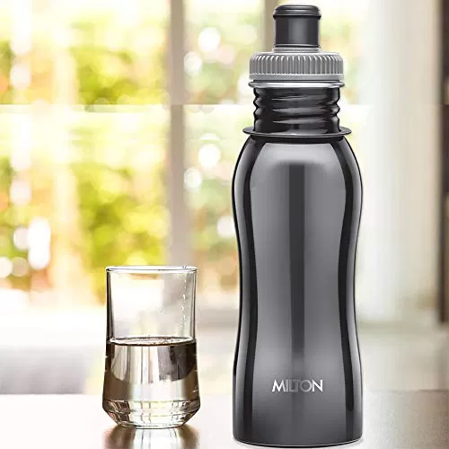 Easy Grip 500 Stainless Steel Water Bottle 500ml Black, 2 image