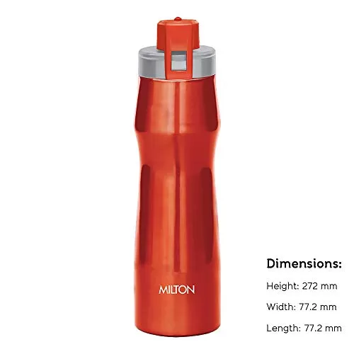 Champ 1000 Stainless Steel Water Bottle 940 Ml Red, 5 image
