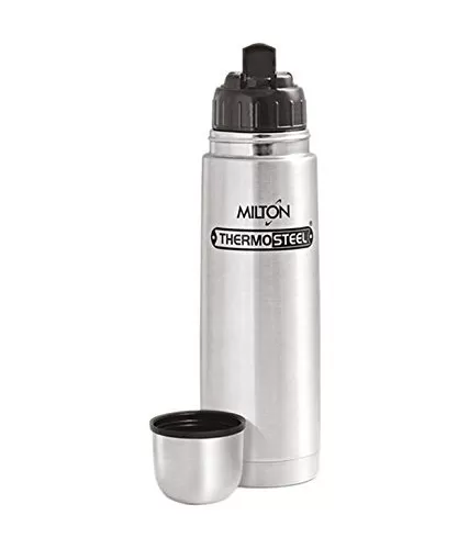 MILTON Thermosteel Flip Lid Flask 1000 ml and 500 ml Silver, 6 image