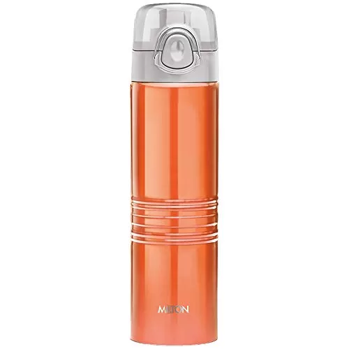 Vogue 750 Stainless Steel Water Bottle 750 ml Orange + Hawk 750 Stainless Steel Water Bottle 750 ml Pink, 2 image