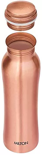 MILTON Copperas 1000 Copper Bottle 920 Ml 1 Piece Copper & Thermosteel Flip Lid Flask 500 Milliliters Silver, 4 image