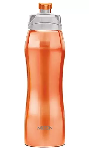 Easy Grip 750 Stainless Steel Water Bottle 750 ml Black + Hawk 750 Stainless Steel Water Bottle 750 ml Orange, 5 image