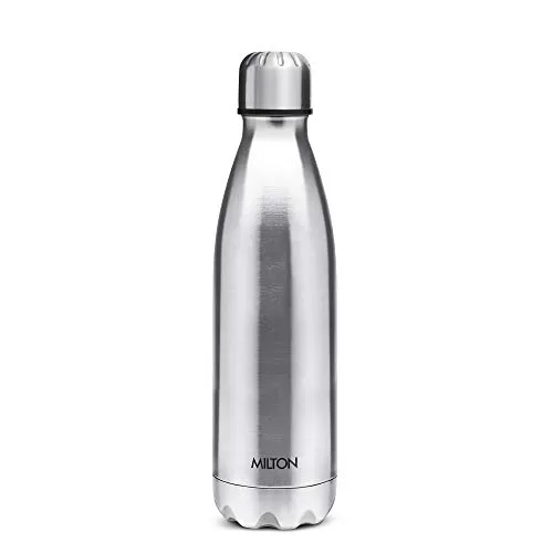 Thermosteel Duo Deluxe-1000 Bottle Style Vacuum Flask 1 Litre Silver + Shine 800 Stainless Steel Water Bottle 690 ml Steel Plain, 5 image