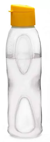 Fliptop Aqua Drop Plastic Water Bottle (Set of 5) 1 Litre Multicolor, 4 image
