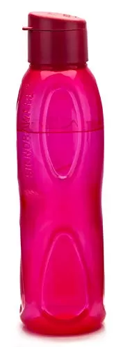 Fliptop Aqua Drop Plastic Water Bottle (Set of 5) 1 Litre Multicolor, 5 image