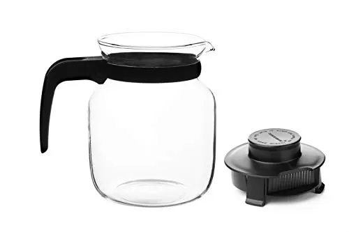 SignoraWare Eleganza Carafe Flame Proof Glass Kettle with Stainer 1 Litre Transparent, 8 image