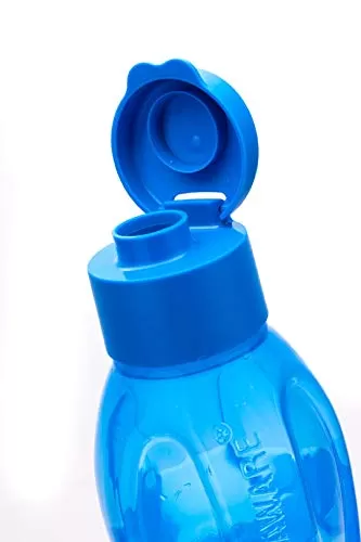 Fliptop Aqua Drop Plastic Water Bottle (Set of 5) 1 Litre Multicolor, 2 image