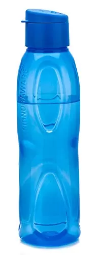 Fliptop Aqua Drop Plastic Water Bottle (Set of 5) 1 Litre Multicolor, 6 image