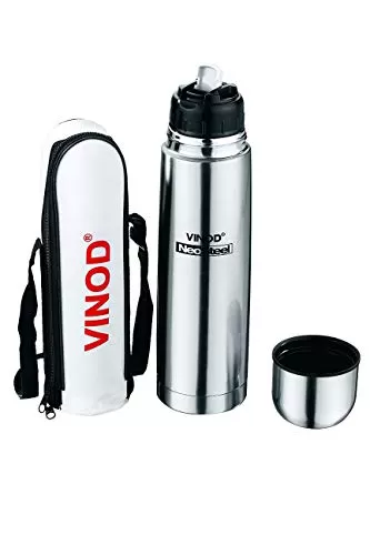 Vinod Bullet Stainless Steel Thermos 1000ml Silver, 3 image