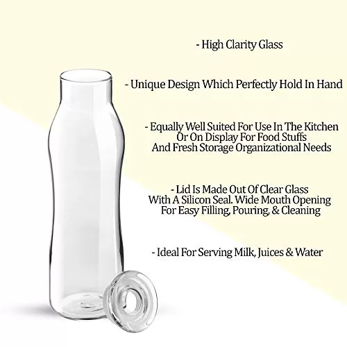 Treo by Milton Evian Glass Bottle 550 ml, 2 image