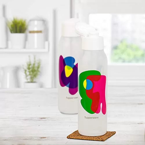 Cool n Chic Bright n Chirpy Plastic Bottle 750ml Set of 2 White, 5 image