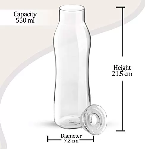 Treo by Milton Evian Glass Bottle 550 ml, 8 image