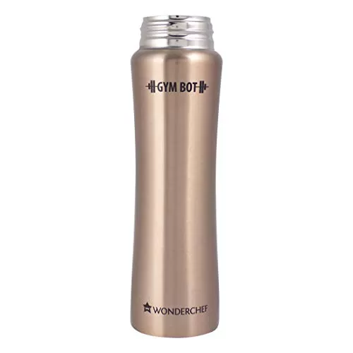 GymBot Stainless Steel Water Bottle 750 ml (Copper Finish), 3 image