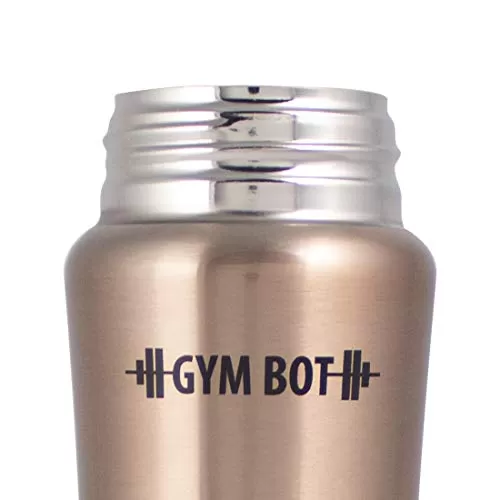 GymBot Stainless Steel Water Bottle 500 ml (Copper Finish), 4 image