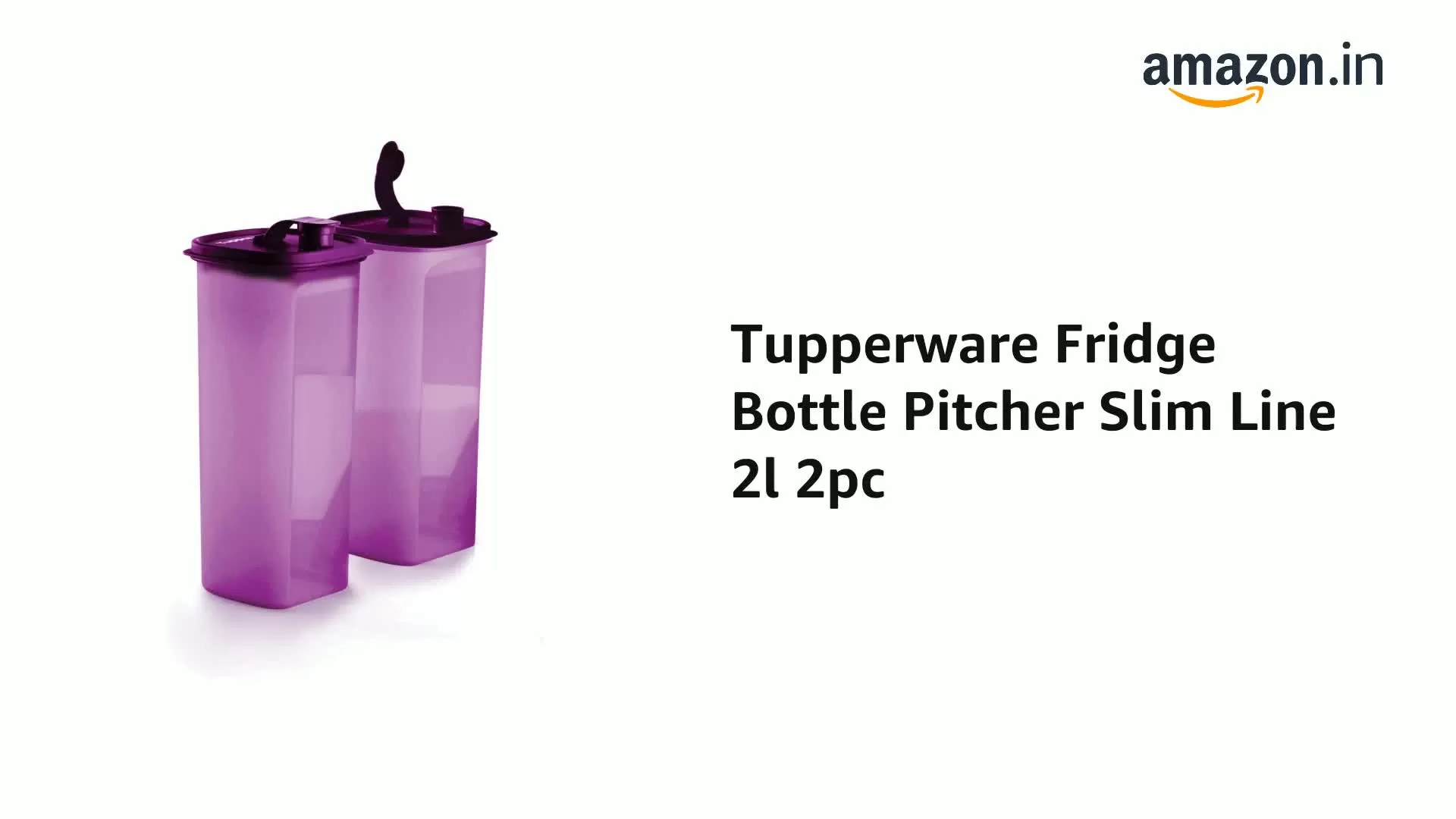 Fridge Bottle Pitcher Slim Line 2l 2pc, 2 image