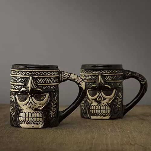 Ceramic Ghost Mug Tumbler Party Glasses Beer Tea Coffee Cups Set of 2