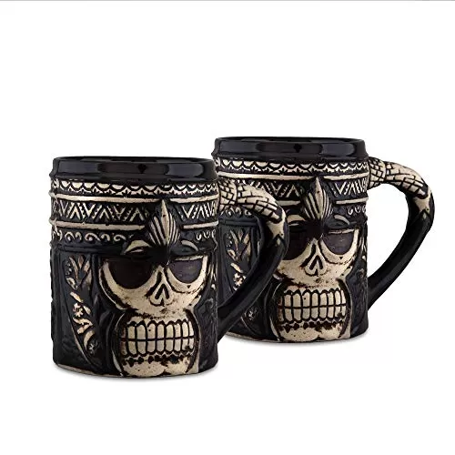 Ceramic Ghost Mug Tumbler Party Glasses Beer Tea Coffee Cups Set of 2, 2 image