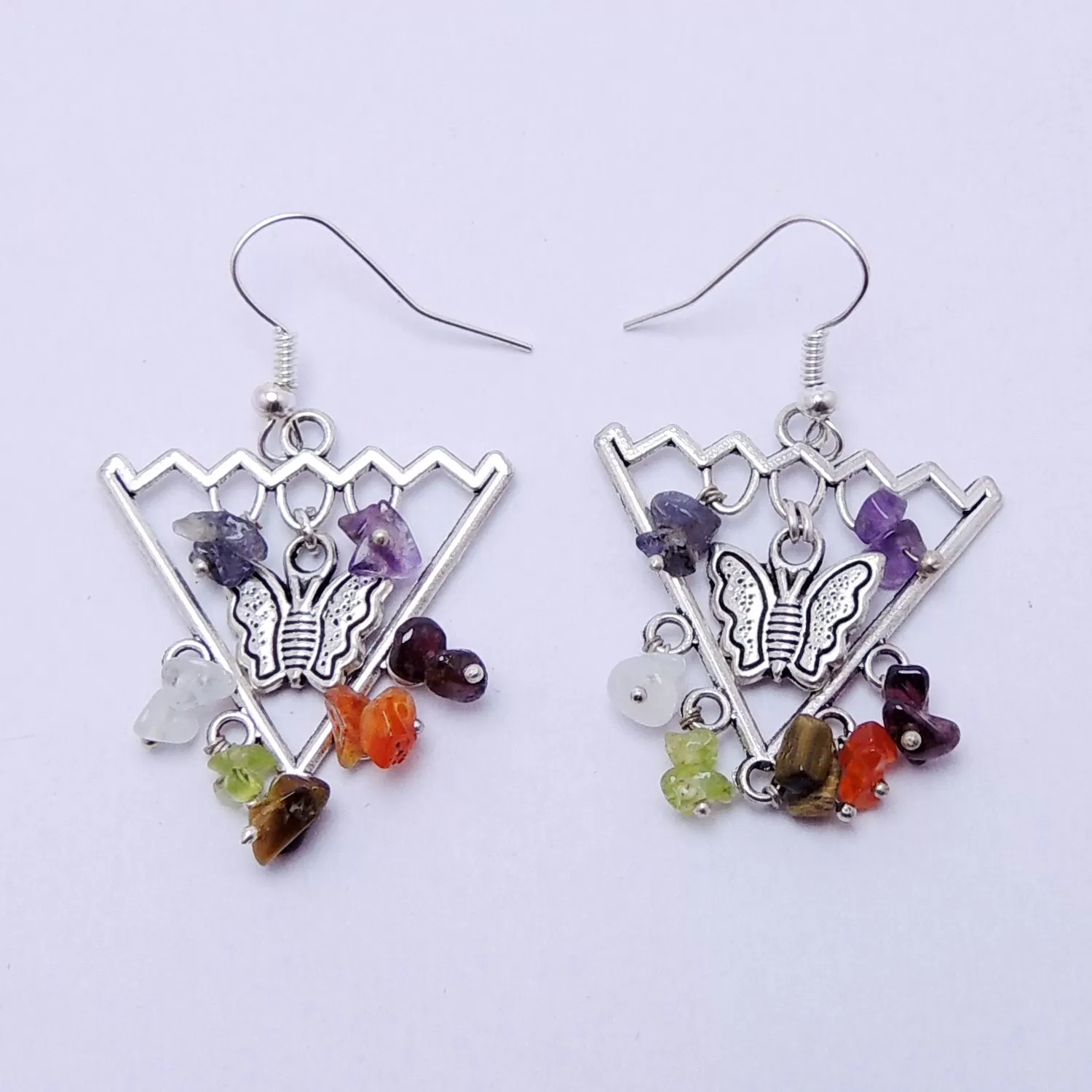 Multi Stone Butterfly Cone Earing, Color- Multi color, For Women & Girls (Pack of 1 Pc.), 3 image