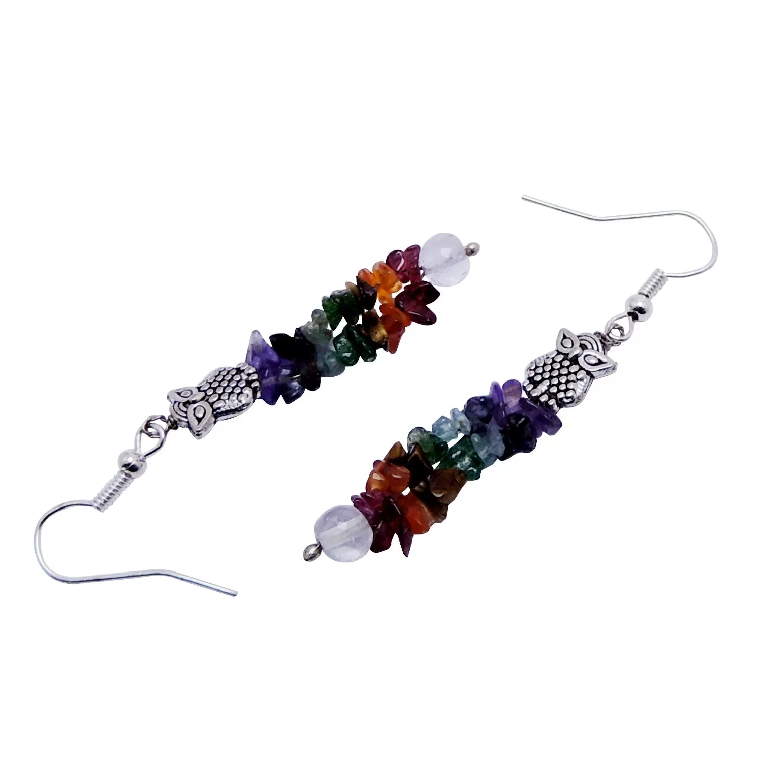 Multi Stone Chip Earing, Color- Multi color, For Women & Girls (Pack of 1 Pc.), 2 image