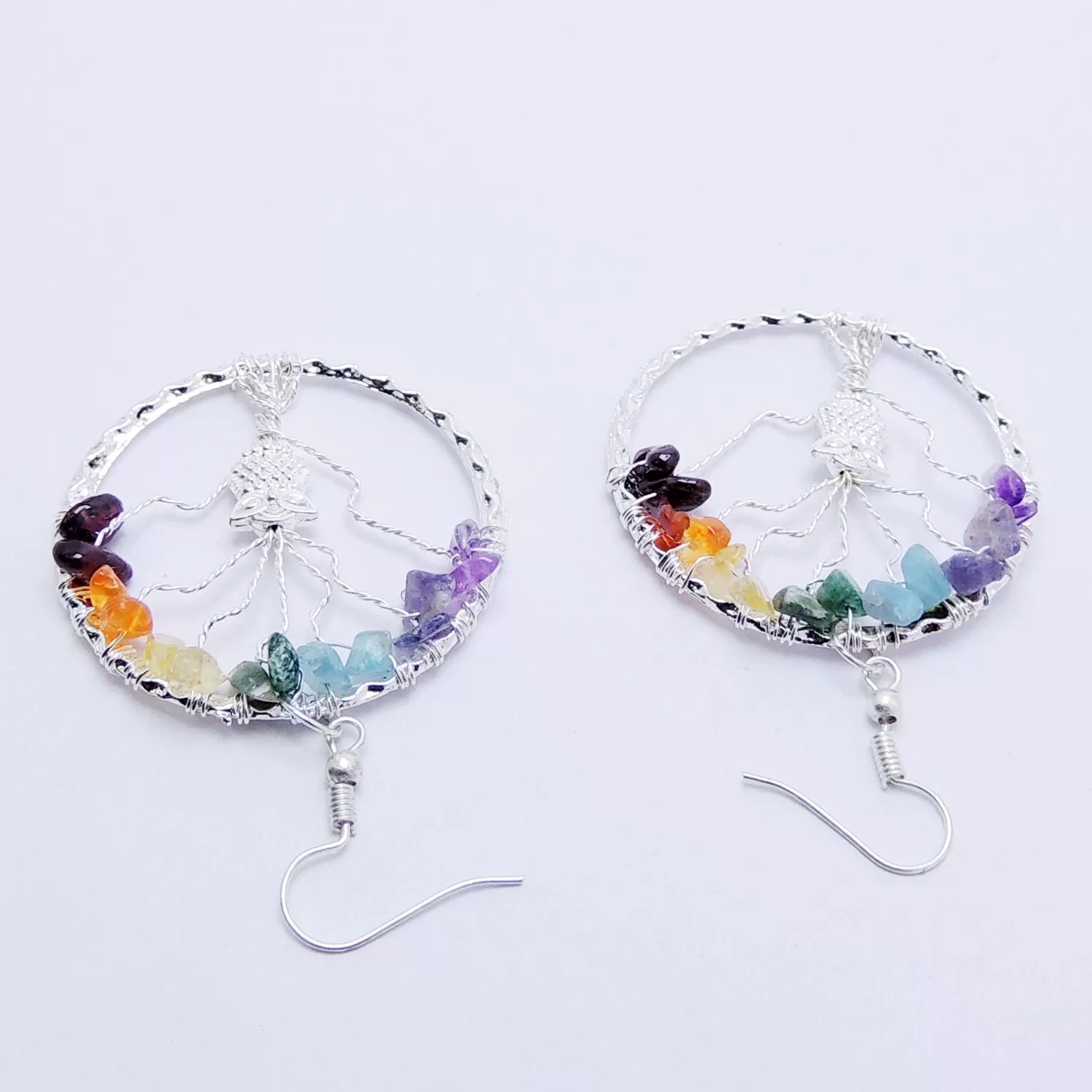 Multi Stone Life Tree Earing, Color- Multi color, For Women & Girls (Pack of 1 Pc.), 5 image