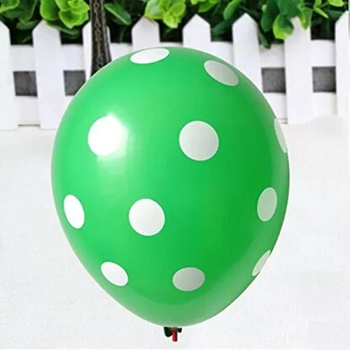Dark Green 12 inches Pack of 30 Polka dot Balloon for Theme Party Brthday Anniversary Small Shower and Party Decorations