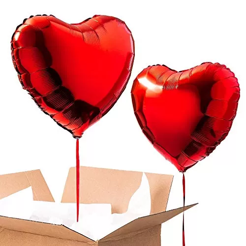 I Love You Romantic Aluminium Foil Balloon (Red)