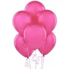 Party Latex Balloons Dark Pink Colour - Pack of 100Pcs