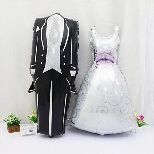 Bride and Groom Foil Balloon for Bridal Shower Wedding Decor