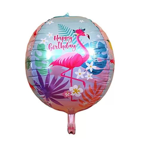 Flamingo 4D Foil Balloon for Hawaii Luau Theme Party Decoration - Pack of 1