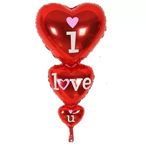 I Love You hert Shape Romantic Aluminium foil Balloon (red)
