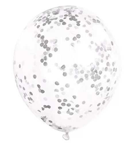 12" Confetti Balloons 6Ct