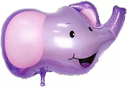 Printed Large Elephant Head foil Balloon (Multicolour Pack of 1)